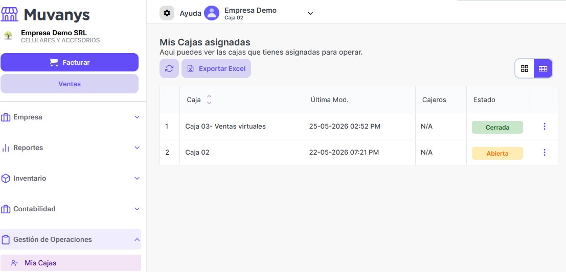 Lista de recibos