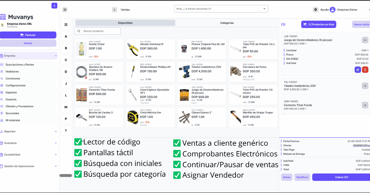 Multi-Sucursales Muvanys